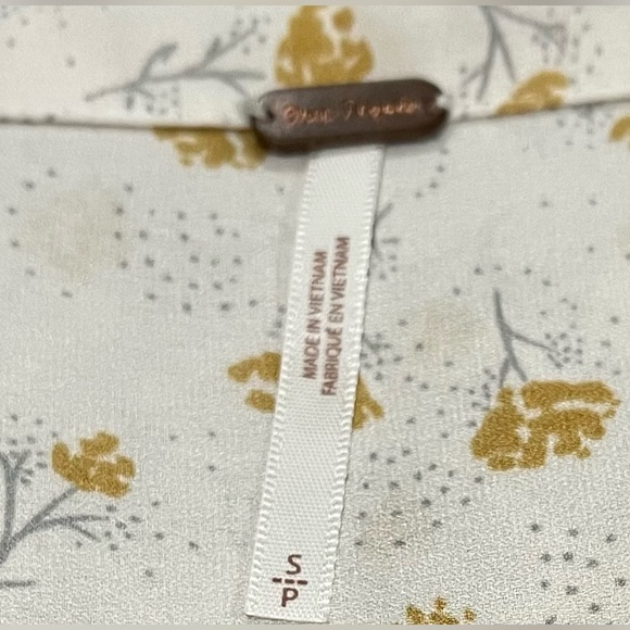 Free People Modern Muse Tie Front Blouse oversized - Picture 6 of 6